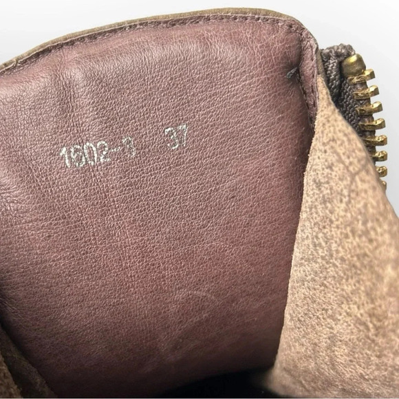 Giuseppe Zanotti  Brown Leather Donna Hi-Top Swarovski Crystal Sneakers 37 - Picture 10 of 13